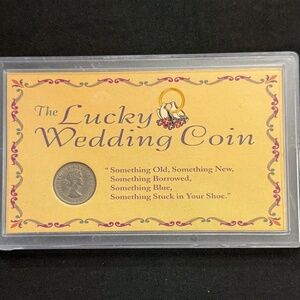 The American Historic Society Authentic English Lucky Sixpence Wedding Coin